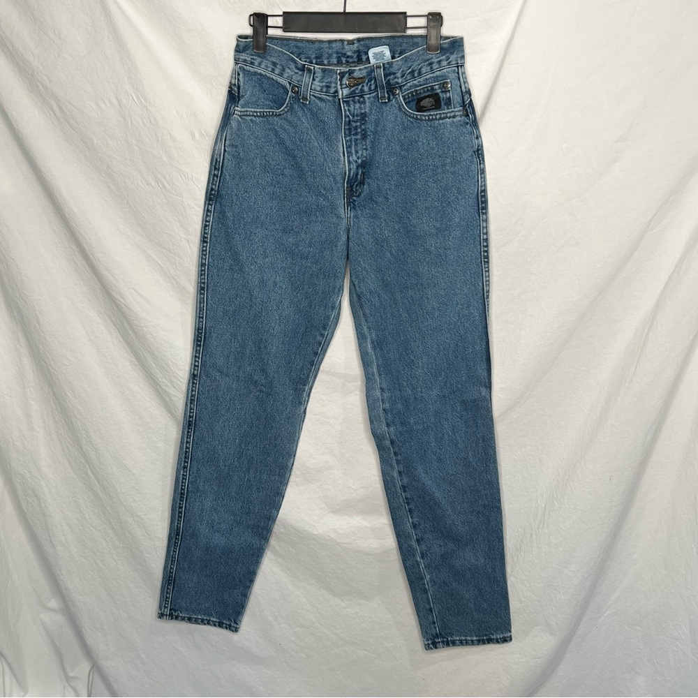 VTG Harley Davidson Straight Jeans MCJEAN Women’s 6 L Blue High Rise Y2K Biker